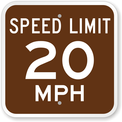 20 mph speed limit