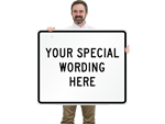 Custom Horizontal Traffic Signs Template