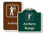 Archery Range Signs