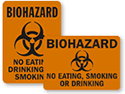 Do Not Smoke Eat or Drink In This Area