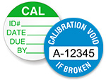 Calibration dot labels are great for small instruments.