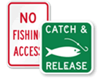 No Fishing Signs