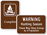 Campground Safety Signs