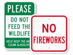Campground Safety Signs