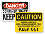 Unauthorized Persons Keep Out Signs