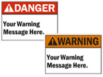 Custom ANSI Safety Signs