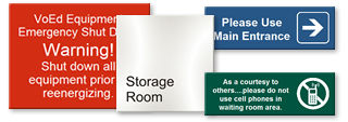 Custom Plastic Engraved Signs