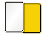 Blank Rectangle Signs
