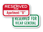 Custom Supplemental “Title” Signs 