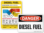 Diesel Fuel Signs