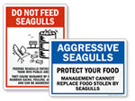 Do Not Feed Seagulls Sign