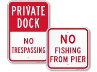 Dock and Pier Signs