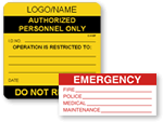 Electrical Warning Labels