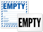 Empty Drum Labels