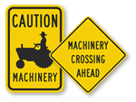 Farm Machinery Crossing Signs