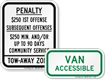Fine Amount Signs