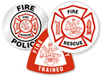Fire Fighter Helmet Label