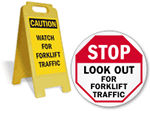 /forklift floor signs