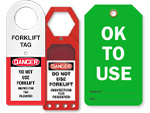 Forklift Lockout Tags