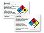 C to F Horizontal Chemicals Labels