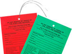 Sprinkler Inspection Tags