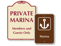 Marina Signs
