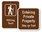 Hiking Trail Signs