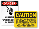 Multiple Sources of Power Signs