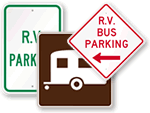 RV & Trailer Parking Signs