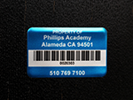 School Asset Tags