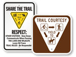 Share the Trail Signs