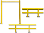 Steel Guards and Rails Industrial Safety Barriers