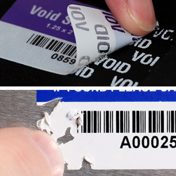 Plastic Tamper Evident Asset Tags