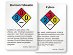 O to Z Vertical Chemicals Labels