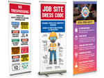Vertical Safety Banner and Stand Kits