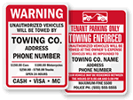 Towing Company Signs