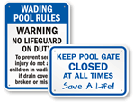Wading Pool Signs