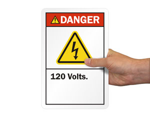 120 Volts Label