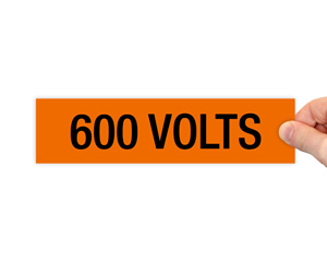 Electrical 600 Volts Label
