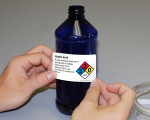 Chemical Adipic Acid Label