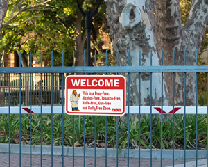 Drug Free Zone Sign