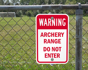 Archery Range Signs