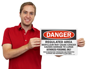 Beryllium Warning Sign