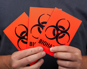 Biohazard Symbol Stickers
