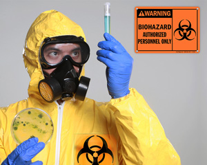 Biohazard Fluorescent Labels