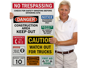 Combination Construction Signs