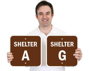 Evacuation Shelter Signs