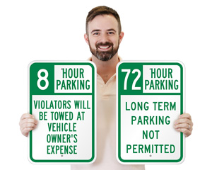 Limited Time Parking Sign