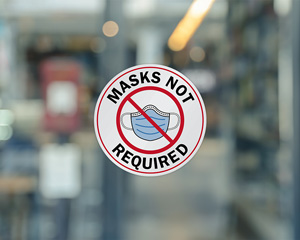 Masks Not Required Decal