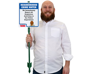 Crime Watch Stake Sign